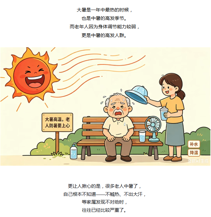 大暑天，老年人谨防隐蔽性中暑